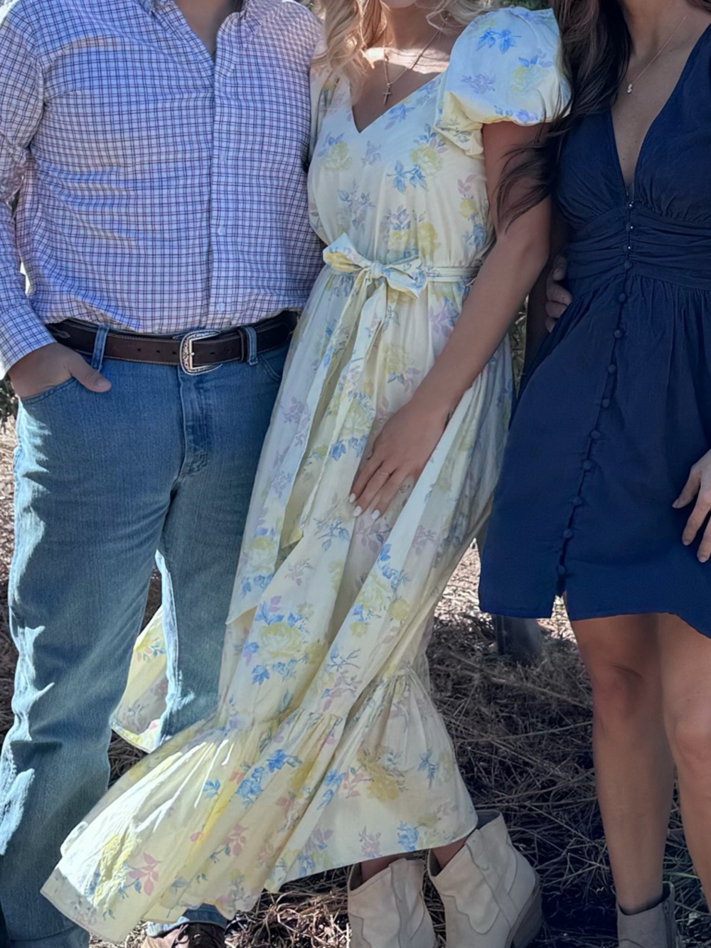 Floral LoveShackFancy/Target Maxi Floral Yellow Dress